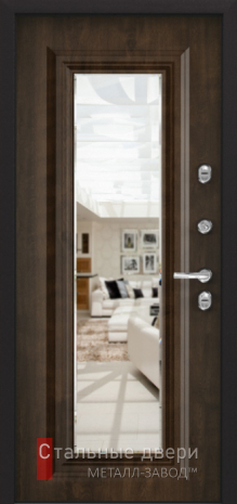 Дверь с терморазрывом с зеркалом №6